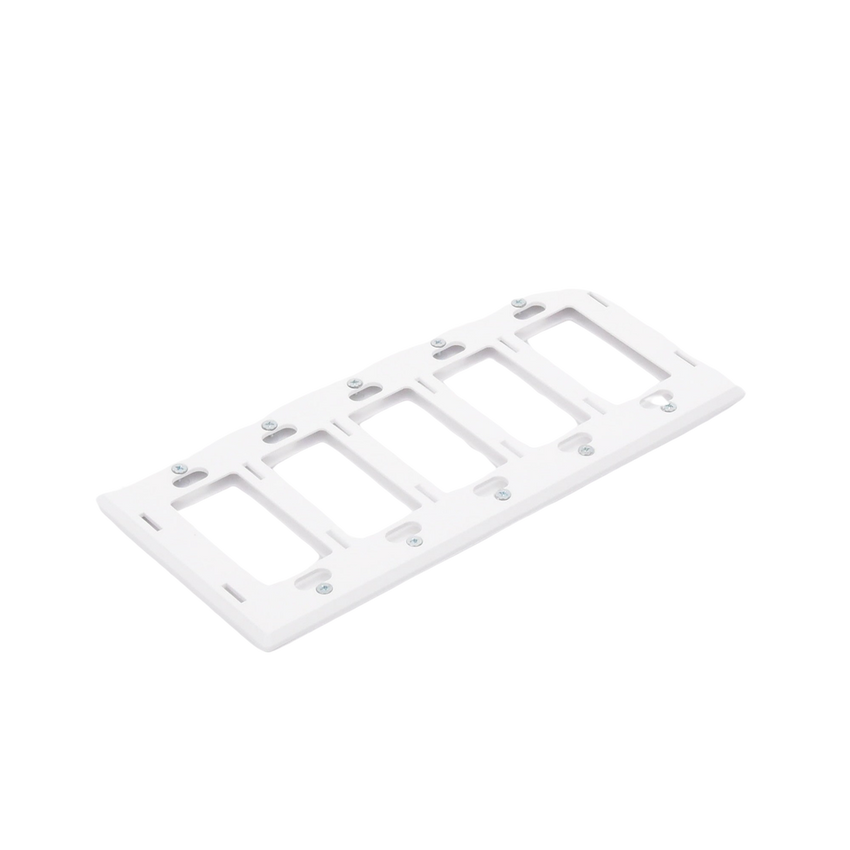 Placa de pared 5 espacios, para atenuador (dimmer), switch ó control remoto PICO inalámbrico