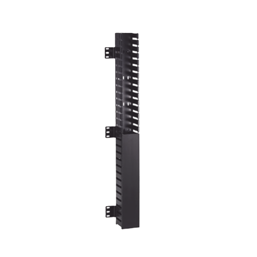 Organizador Vertical IN-Cabinet, Sencillo (Solo Frontal), Para Uso Con Gabinetes Panduit, Montaje Frontal en Riel de Rack, 40 UR, 2.25 in de Ancho, Color Negro