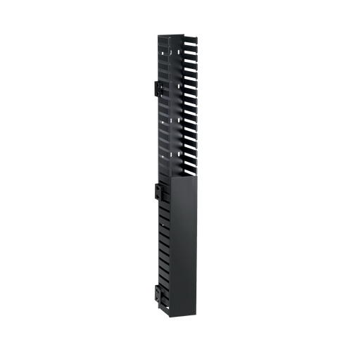 Organizador Vertical IN-Cabinet, Sencillo (Solo Frontal), Para Uso Con Gabinetes Panduit, Montaje Lateral en Riel de Rack, 40 UR, 1.95 in de Ancho, Color Negro