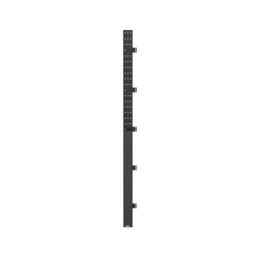 Organizador Vertical IN-Cabinet, Sencillo (Solo Frontal), Para Uso Con Gabinetes Panduit, 40 UR, 4.2 in de Ancho, Color Negro