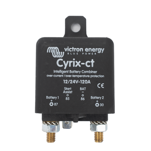 Cyrix-CT 12/24 V 120 A / Combinador Inteligente de Baterías en Vehículos y Embarcaciones