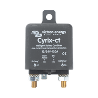 Cyrix-CT 12/24 V 120 A / Combinador Inteligente de Baterías en Vehículos y Embarcaciones