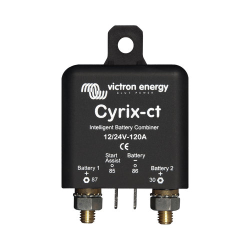 Cyrix-CT 12/24 V 120 A / Combinador Inteligente de Baterías en Vehículos y Embarcaciones