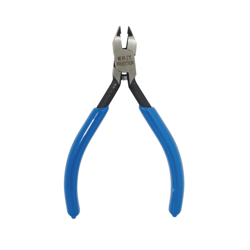 Pinzas de Corte Diagonal de 10.8 cm (4"), con Cortador de Cable Cinta de Níquel para uso Electrónico