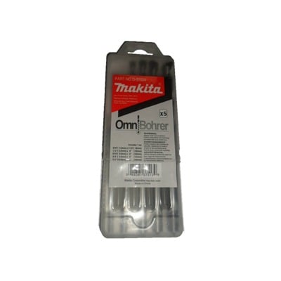 Juego de 5 Pzas. de Broca para Concreto con Punta de Carburo (3/16", 1/4", 5/16", 3/8" y 1/2")