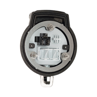 Dispositivo Circular de Puertos de Acceso a Datos, Con Dos Espacios Para Módulos Mini-Com y Un Receptáculo NEMA 5-15R, Protección IP66, de 3" de Diámetro