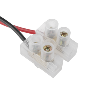 Cable de Alimentación con Conector Macho a Bloque de Terminal Atornillable / Calibre 18 AWG / Longitud 28.5 cm (11.22 Pulgadas) / Ideal para Alimentación de Cámaras