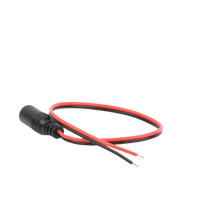 Cable con Conector Hembra, Alimentación para Vcc con Puntas Libres.