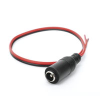 Cable con Conector Hembra, Alimentación para Vcc con Puntas Libres.