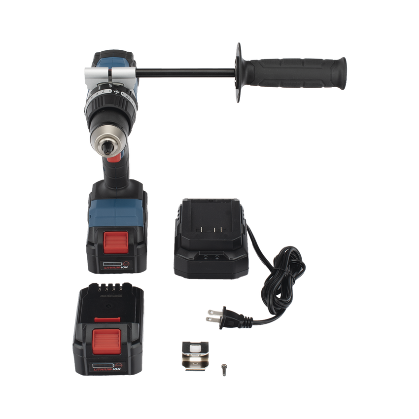Rotomartillo Inal�mbrico 20V / Motor Brushless / Broquero 1/2 in / 120 Nm Par M�ximo / 2 Bater�as 4.0Ah con Cargador y Malet�n