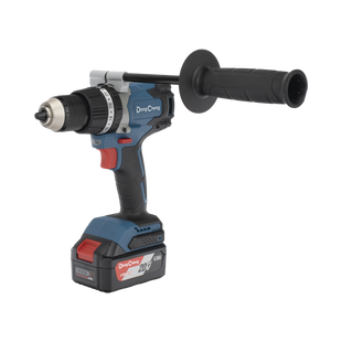 Rotomartillo / Taladro Inalámbrico sin carbones de 20V, incluye 2 Baterías de 4.0Ah, Cargador y Maletín.