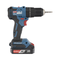 Rotomartillo Inal�mbrico 20V / Motor Brushless / Broquero 1/2 in / 50 Nm Par de Apriete / 2 Bater�as 2.0Ah con Cargador y Malet�n