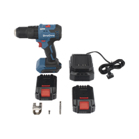 Rotomartillo Inal�mbrico 20V / Motor Brushless / Broquero 1/2 in / 50 Nm Par de Apriete / 2 Bater�as 2.0Ah con Cargador y Malet�n