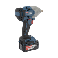 Llave de Impacto Inalámbrica de 20 V, incluye 2 Baterías de 5.0 AH, Cargador y Estuche plástico.