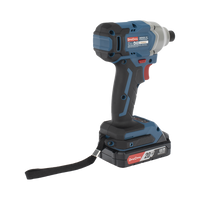 Atornillador de Impacto Inal�mbrico 20V / Motor Brushless / Portabrocas Hexagonal 1/4 in / 90-180 Nm Torque / Bater�a 2.0Ah con Malet�n