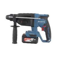 Martillo Perforador Inal�mbrico SDS-PLUS 20V / Motor Brushless / 3 Modos Taladro Percusi�n Demolici�n / 2.7 J Energ�a de Impacto / 2 Bater�as 4.0Ah con Cargador y Estuche