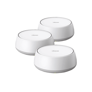 KIT 3 Routers Inalámbrico MESH Interior para Hogar / Doble Banda Wi-Fi 7 BE3600 Mbps / 2 Puerto 2.5 Gigabit WAN/LAN / 4 Antenas Internas / Operación Multi-Link MLO / Administración Mediante la App Deco (iOS, Android) / HomeShield