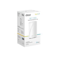 Router Inalámbrico MESH Interior para Hogar / Triple Banda Wi-Fi 7 BE9300 Mbps / 2 Puerto 2.5 Gigabit WAN/LAN / 4 Antenas Internas / Operación Multi-Link MLO / Administración Mediante la App Deco (iOS, Android) / HomeShield