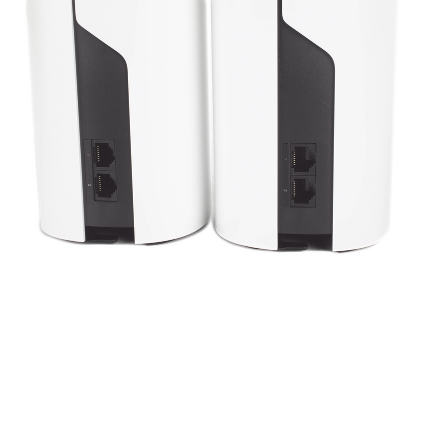 KIT 2 Routers Inalámbricos MESH Interior para Hogar / Doble Banda Wi-Fi 5 AC1200 Mbps / 2 Puerto Gigabit WAN/LAN / 2 Antenas Internas / Administración Mediante la App Deco (iOS, Android)