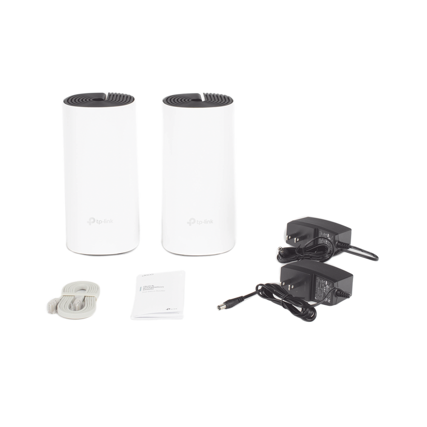 KIT 2 Routers Inalámbricos MESH Interior para Hogar / Doble Banda Wi-Fi 5 AC1200 Mbps / 2 Puerto Gigabit WAN/LAN / 2 Antenas Internas / Administración Mediante la App Deco (iOS, Android)