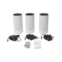 KIT 3 Routers Inalámbricos MESH Interior para Hogar / Doble Banda Wi-Fi 5 AC1200 Mbps / 2 Puerto Gigabit WAN/LAN / 2 Antenas Internas / Administración Mediante la App Deco (iOS, Android)
