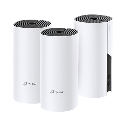 KIT 3 Routers Inalámbricos MESH Interior para Hogar / Doble Banda Wi-Fi 5 AC1200 Mbps / 2 Puerto Gigabit WAN/LAN / 2 Antenas Internas / Administración Mediante la App Deco (iOS, Android)