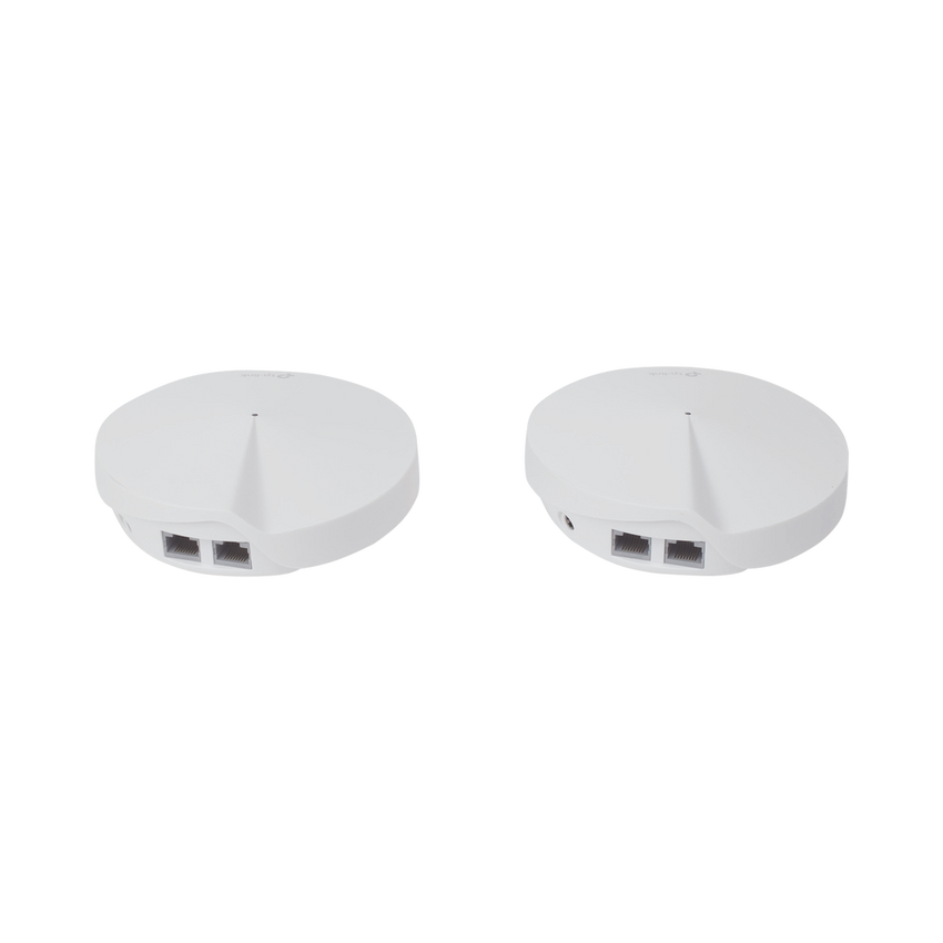 Kit 2 Routers Inalámbricos MESH Interior para Hogar / Doble Banda Wi-Fi 5 AC1300 Mbps / 2 Puerto Gigabit WAN/LAN / 4 Antenas Internas / Administración Mediante la App Deco (iOS, Android) / Protección HomeCare