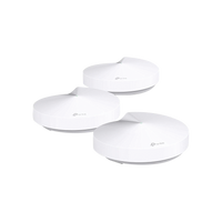 Kit 3 Routers Inalámbricos MESH Interior para Hogar / Doble Banda Wi-Fi 5 AC1300 Mbps / 2 Puerto Gigabit WAN/LAN / 4 Antenas Internas / Administración Mediante la App Deco (iOS, Android) / Protección HomeCare