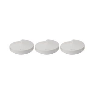 Kit 3 Routers Inalámbricos MESH Interior para Hogar / Doble Banda Wi-Fi 5 AC1300 Mbps / 2 Puerto Gigabit WAN/LAN / 4 Antenas Internas / Administración Mediante la App Deco (iOS, Android) / Protección HomeCare