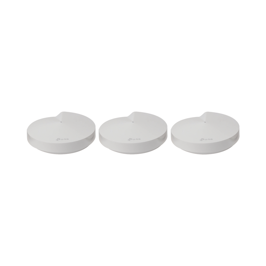 Kit 3 Routers Inalámbricos MESH Interior para Hogar / Doble Banda Wi-Fi 5 AC1300 Mbps / 2 Puerto Gigabit WAN/LAN / 4 Antenas Internas / Administración Mediante la App Deco (iOS, Android) / Protección HomeCare