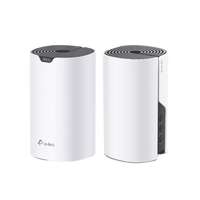 Kit 2 Routers Inalámbricos MESH Interior para Hogar / Doble Banda Wi-Fi 5 AC1900 Mbps / 3 Puerto Gigabit WAN/LAN / 3 Antenas Internas / Administración Mediante la App Deco (iOS, Android)