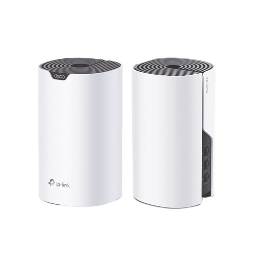 Kit 2 Routers Inalámbricos MESH Interior para Hogar / Doble Banda Wi-Fi 5 AC1900 Mbps / 3 Puerto Gigabit WAN/LAN / 3 Antenas Internas / Administración Mediante la App Deco (iOS, Android)