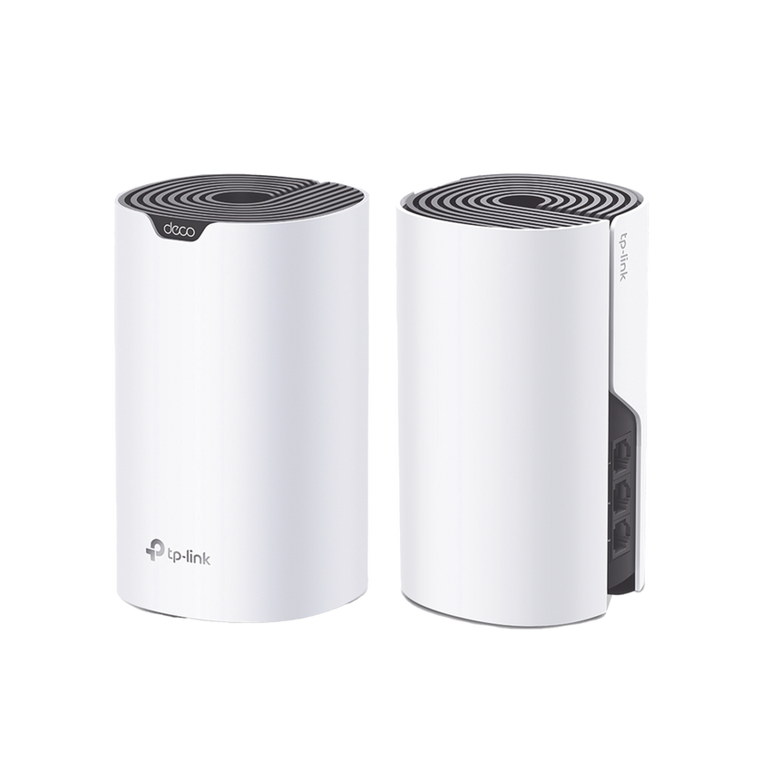 Kit 2 Routers Inalámbricos MESH Interior para Hogar / Doble Banda Wi-Fi 5 AC1900 Mbps / 3 Puerto Gigabit WAN/LAN / 3 Antenas Internas / Administración Mediante la App Deco (iOS, Android)