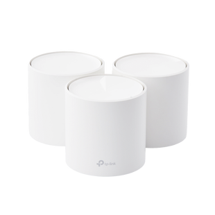 Kit 3 Routers Inalámbricos MESH Interior para Hogar / Doble Banda Wi-Fi 6 AX1800 Mbps / 2 Puerto Gigabit WAN/LAN / 2 Antenas Internas / Administración Mediante la App Deco (iOS, Android) / Protección HomeShield