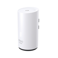 Router Inalámbrico MESH Exterior para Hogar / Doble Banda Wi-Fi 6 AX3000 Mbps / 2 Puerto Gigabit WAN/LAN / Puertos PoE 802.3 af/at Entrada / 2 Antenas Internas / Protección IP65 / Administración Mediante la App Deco (iOS, Android)