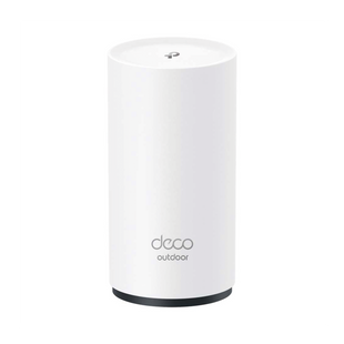 Router Inalámbrico MESH Exterior para Hogar / Doble Banda Wi-Fi 6 AX3000 Mbps / 2 Puerto Gigabit WAN/LAN / Puertos PoE 802.3 af/at Entrada / 2 Antenas Internas / Protección IP65 / Administración Mediante la App Deco (iOS, Android)