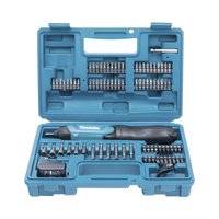 Atornillador Reversible (Broquero 1/4) de 220 RPM con Cargador USB (Incluye 81 Puntas).