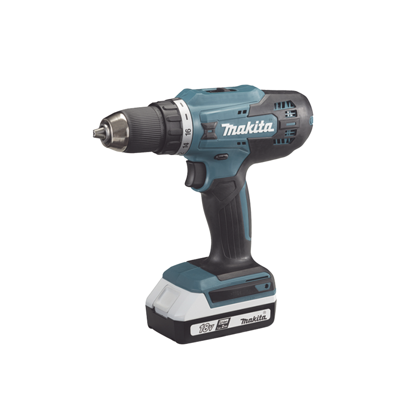 Taladro Inalámbrico SIN CARBONES, Broquero de 1/2", 1,700 RPM, 18V?, Torque: 40 N.m C/2 Bat. (1.5Ah) y Cargador.