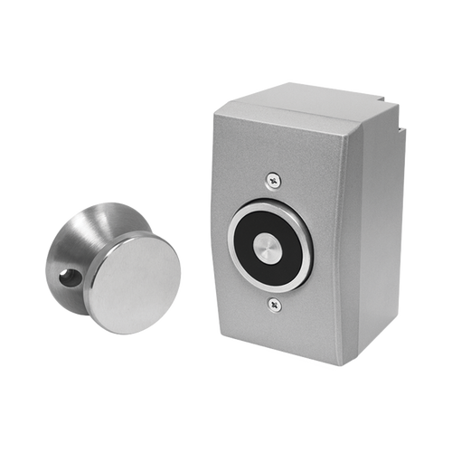 Door Holder / Magnético /  Con Montaje Superficial / 33 LBS / Uso Interior / Sin Magnetismo Residual / 3 Voltajes de Operacion