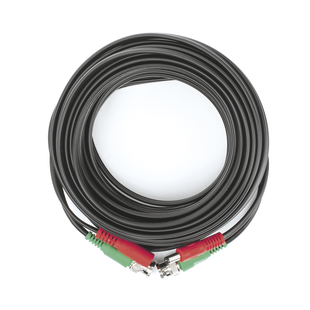 Cable Coaxial (BNC RG59) + Alimentaci�n / SIAMES / 10 Metros (32.81 Pies) / Aleaci�n Cobre + Aluminio CCA / Para C�maras 4K / Uso Interior y Exterior
