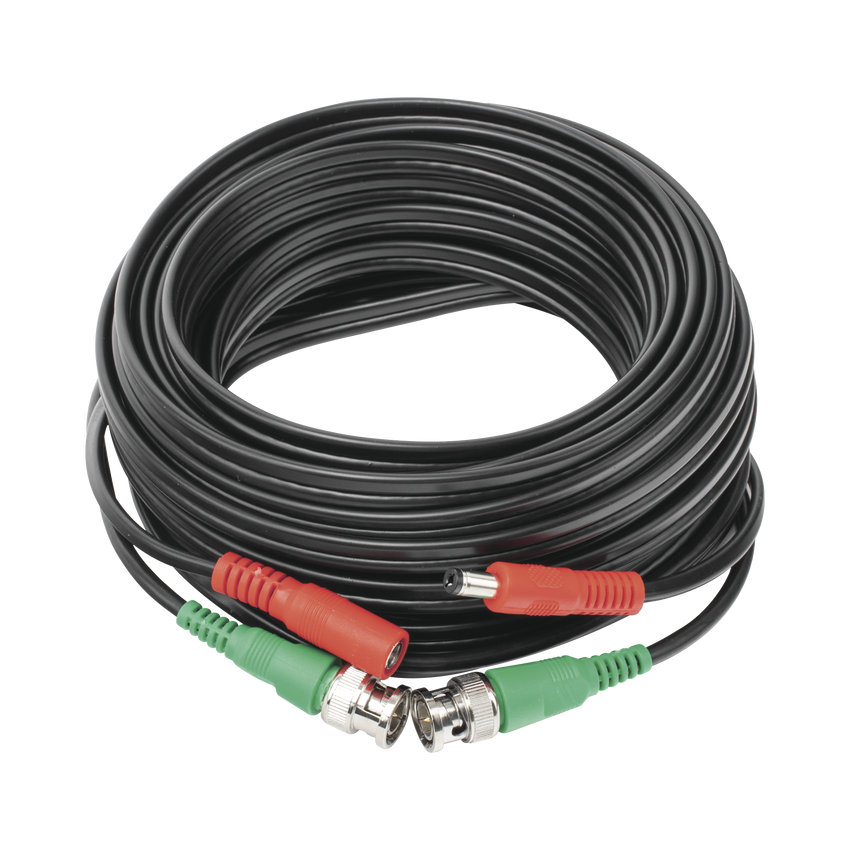 Cable coaxial ( BNC RG59 ) + Alimentación / SIAMÉS / 10 Metros / 100 % COBRE / Para Cámaras 4K  / Uso interior y exterior