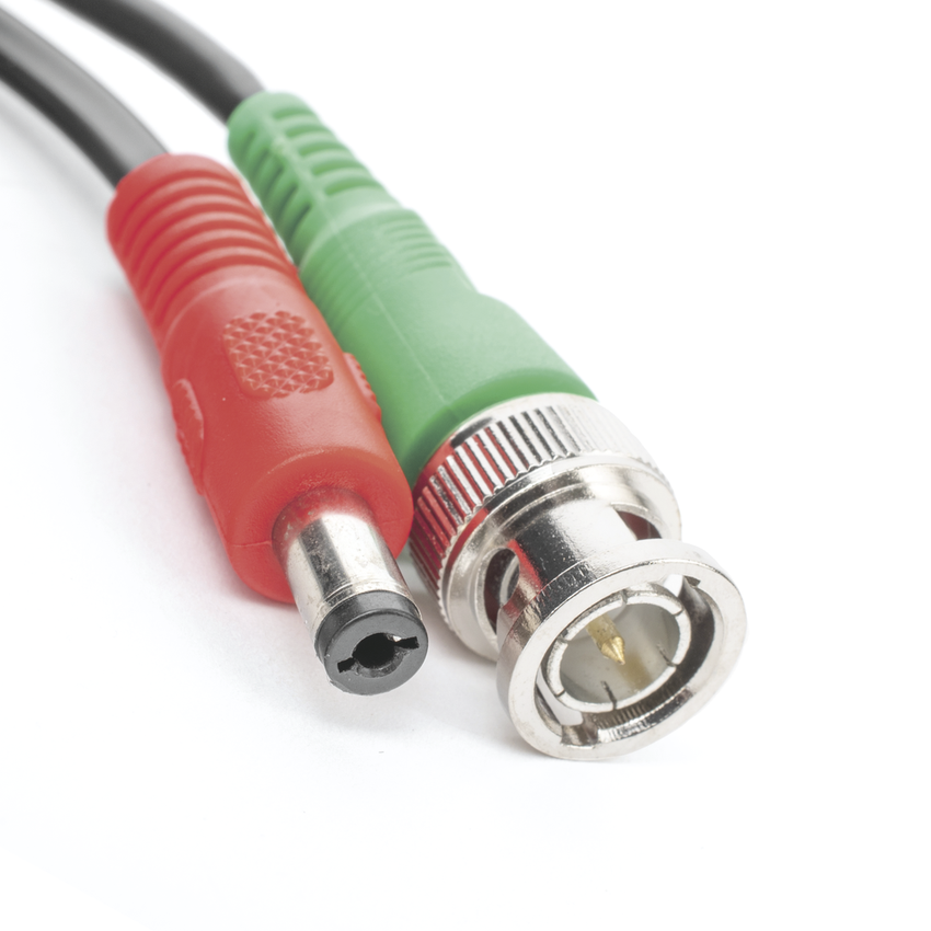 Cable Coaxial (BNC RG59) + Alimentación / SIAMES / 20 Metros (65.62 Pies) / Aleación Cobre + Aluminio CCA / Para Cámaras 4K / Uso Interior y Exterior