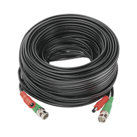 Cable coaxial ( BNC RG59 ) + Alimentación / SIAMÉS / 20 Metros / 100 % COBRE / Para Cámaras 4K  / Uso interior y exterior