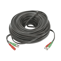 Cable coaxial ( BNC RG59 ) + Alimentación / SIAMÉS / 50 Metros / 100 % COBRE / Para Cámaras 4K  / Uso interior y exterior