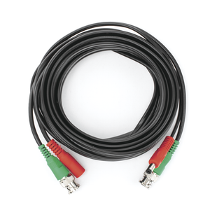 Cable Coaxial (BNC RG59) + Alimentación / SIAMES / 5 Metros (16.40 Pies) / 100% Cobre / Para Cámaras 4K / Uso Interior y Exterior