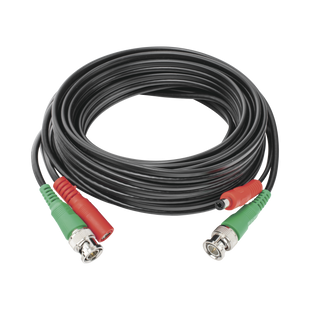 Cable coaxial ( BNC RG59 ) + Alimentación / SIAMÉS / 5 Metros / 100 % COBRE / Para Cámaras 4K  / Uso interior y exterior