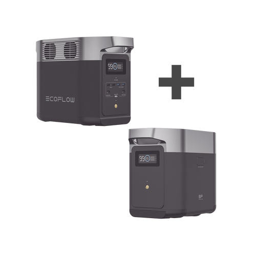 Kit de Estación de Energía Portátil 1024Wh + Batería Externa 1024Wh (2048Wh Totales)