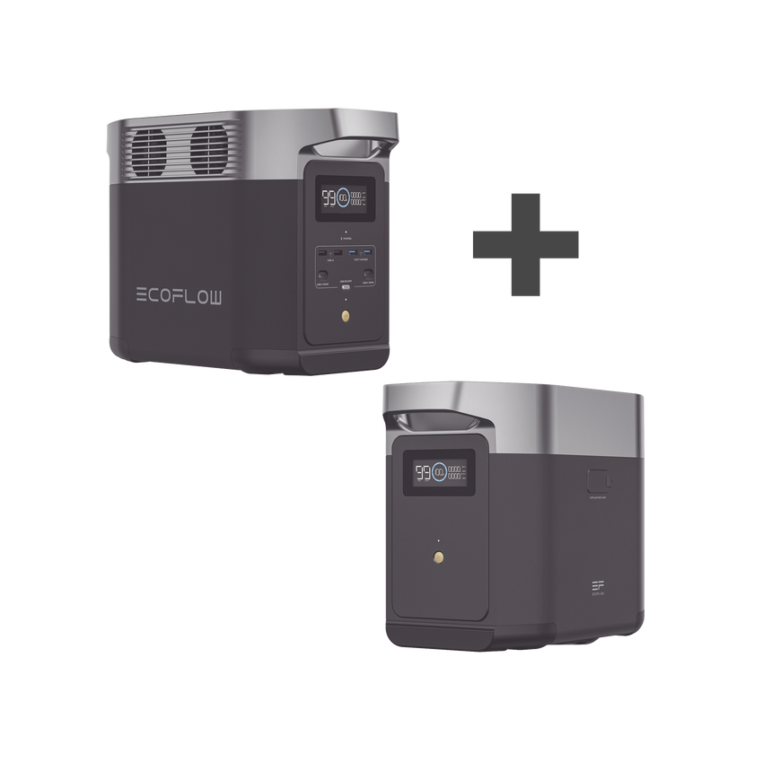 Kit de Estación de Energía Portátil 1024Wh + Batería Externa 1024Wh (2048Wh Totales)