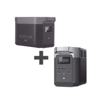 Kit de Estación de Energía Portátil 2048Wh + Batería Externa 2048Wh (4096Wh Totales)