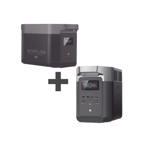 Kit de Estación de Energía Portátil 2048Wh + Batería Externa 2048Wh (4096Wh Totales)